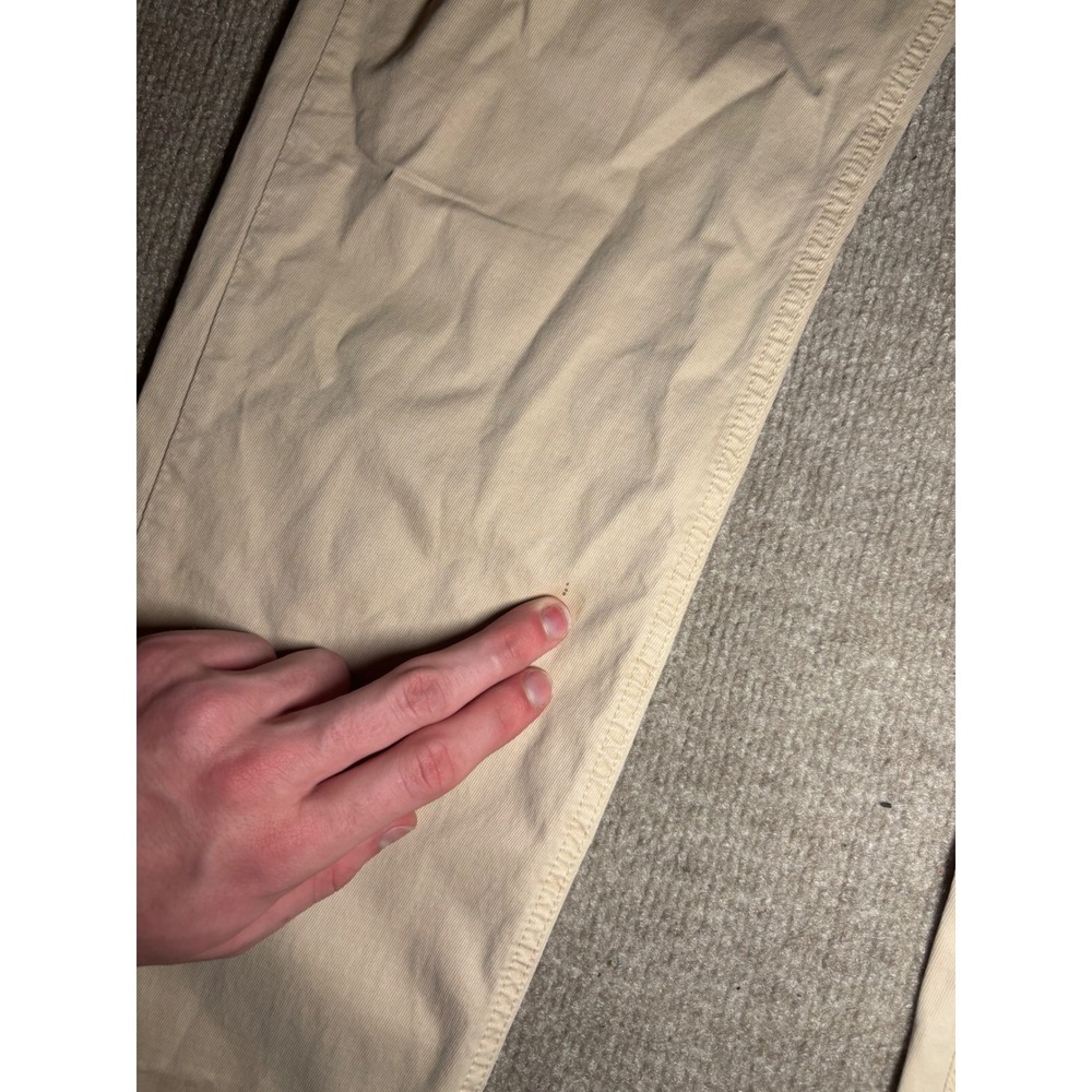 Peter Millar Crown Crafted Mens 38x32 Tan Khaki Five Pocket Pants Trouser Turkey - Picture 6 of 11